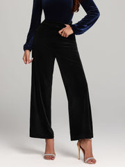 LIZAKOSHT - High Waist Wide Leg Pants