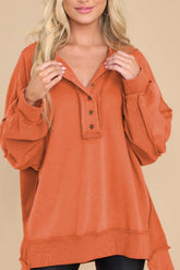 LIZAKOSHT - Exposed Seam Long Sleeve Sweatshirt