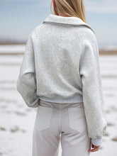 LIZAKOSHT - Half Zip Long Sleeve Sweatshirt