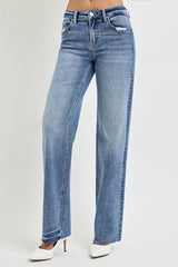 LIZAKOSHT  -  Full Size High Rise Straight Leg Jeans with Pockets
