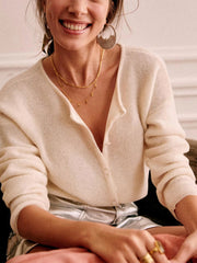 LIZAKOSHT - Button Down Long Sleeve Sweater
