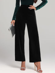 LIZAKOSHT - High Waist Wide Leg Pants