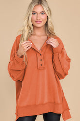 LIZAKOSHT - Exposed Seam Long Sleeve Sweatshirt