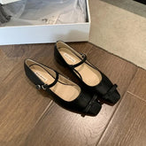 Lizakosht 2024 NEW Spring French Commute Mary Jane Women Flat Shoes Fashion Ladies Elegant Heel Dress Casual Ballet Shoes Mujer