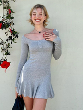 Lizakosht Spring Short Dress For Women Casual Buttom Long Sleeve Dresses Mini Pleated Skirt 90s High Street Y2k Dress 2023 New