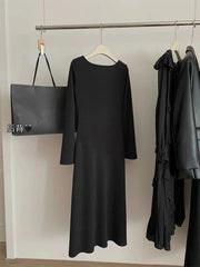 Lizakosht - American Retro Women Summer V-Neck Split Flare Sleeve Design Fairy Dress Ankle-Length Prom Gown Beach Fashion Streetwear