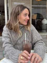 Lizakosht Grey Ribbed Knit Turtleneck Casual Basic Jumper Long Sleeve Loose Oversize Female Pullover Autumn Winter Chic Retro Knitwear Top