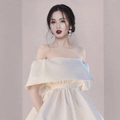 Lizakosht Slash Neck Summer Party Dress Women High Waist Mini Dress Plus Size White Elegant Luxury Evening Zipper A-Line Office C864