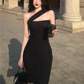 Summer Bodycon Sexy Party Mini Dresses Women Backless Beach Boho Evening Elegant Dress Black Designer Casual Korea Clothing 2022