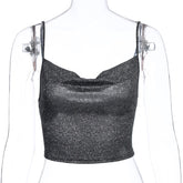 Halter Crop top t shirt Cropped Sexy Backless Sleeveless Tank tops for women Spring Autumn Woman clothes Ropa mujer Vetement