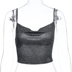 Halter Crop top t shirt Cropped Sexy Backless Sleeveless Tank tops for women Spring Autumn Woman clothes Ropa mujer Vetement