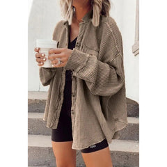 Autumn Winter Women Top Button Jacket Coat Fashion Casual Vintage Elegant Single Breasted Long Sleeve Outerwear Tops