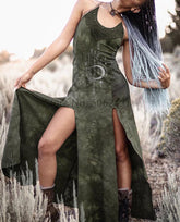 Medieval Retro Gothic Punk British Style Women Sexy Sleeveless Dress Carnival Party Elf Witch Cosplay Costume Vintage Vestidos