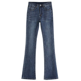 Lizakosht New 2022 Y2K Vintage Baggy Capris High Waist Wide Ankle Length Sping Summer Women Jeans Trousers Flare Pants J4370