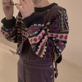 Autumn Winter Vintage Striped Sweater Women's Basic Sweaters and Pullovers Female Soft Warm Outwear Tops(A602)