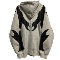 New Gothic Hoodies Women Clothes Fashion Vintage Ins Irregular Printing Long Sleeve Clothes for Teens Sweatshirt