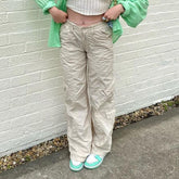 LIZAKOSHT  -  Jeans for Women Overalls Ladies Low rise Jean Baggy Jeans Cute Overalls Streetwear Casual Fashion Casual Trousers Y2k  Fall