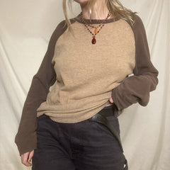 Y2k Patchwork WOMEN T Shirt Knitted Harajuku Vintage Pullovers Casual Basic Kawaii Tee Autumn Winter Grunge Fairycore Women TOPS