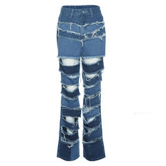 Denim Jeans Woman 2021 Vintage High Waist Jeans Woman Boyfriends Women's Jeans Cut Out Cowboy Denim Pants Vaqueros Mujer