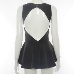 Women Sexy Halter Deep V Neck Backless Mini Dress Zipper Shorts Bodycon Pink Dresses Club Party Beach Robe E-girl Y2K Clothes