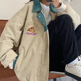 Spring Autumn New Corduroy Jacket Women's Baseball Jacket Korean Harajuku Coat Women Streetwear Gothic Jackets Windbreaker