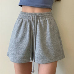 Loose Casual Workout Shorts Women's Pants Summer High-waisted Slim Straight-leg Sweat Pants Woman Wide-leg Shorts