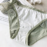 Wriufred cotton lace low waist briefs girl heart dream sweet underwear student underpants comfort cotton lining women panties