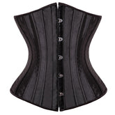 Slimming Body Shaper Woman Sexy Waist Trainer Underbust Corsets & Bustiers Satin Steel Boned Waist Cincher Corselet