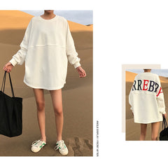 Autumn And Winter Explode The Long Coat In Europe And America Hip Hop Of Loose Fashionable Hong Kong Wind To Add Velvet Hoodie