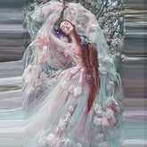 Light Pink Prom Dress Sweetheart Floral Dress Off-Shoulder Long Evning Dresses Applique Ruffles Photoshoot Dress With Train