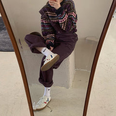 Autumn Winter Vintage Striped Sweater Women's Basic Sweaters and Pullovers Female Soft Warm Outwear Tops(A602)