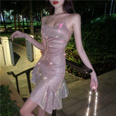 Lizakosht Woman Dresses Summer Dress Women's Irregular Halter Vestido De Mujer Femme Robe