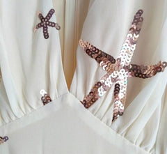 Long Dress White Dress New Women Turtleneck High Slit Maxi Dress Elegant Sequined Tunic Classy Evening Party Formal A-Line Maxi