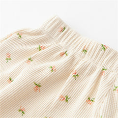 PUWD Y2K Sweet Girls Floral Soft Cotton Shorts 2022 Summer Fashion Ladies High Waist Flower Bottoms Casual Women Chic Shorts