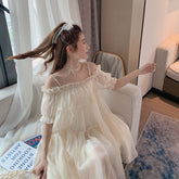 Elegant Fairy Strap Dress Women Sweet Ruffle Designer Casual Party Kawaii Dress Classy Korean Princess Mini Summer Dresses 2022