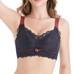 Plus Size Bras For Woman Minimizer Lace Bralette Wire Free Push Up Lingerie Underwear For Woman Convertible Straps Bras Ladies