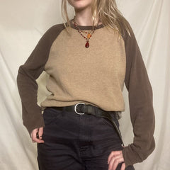 Y2k Patchwork WOMEN T Shirt Knitted Harajuku Vintage Pullovers Casual Basic Kawaii Tee Autumn Winter Grunge Fairycore Women TOPS