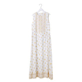 Lizakosht Sleeveless Summer Women Dress Floral Print O-Neck Boho Long Dresses Hippie Chic Casual Beach Maxi Dress Vestidos