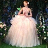 Off Shoulder Tulle Ball Gown Dress Layered Princess Dress Butterfly Evening Dresses Crystals Dress Fairy Dress Long Prom Dress