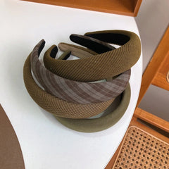 Lizakosht Korean Fashion Wasabi Green Women Headbands Solid Color Velvet Soft Hairbands Headwear Rubbers Hair Accessories