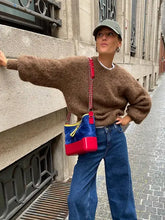 Lizakosht Mohair O-neck Knitted Soft Women Pullover Long Sleeve Oversized Loose Warm Vintage Sweater Autumn Winter Chic Casual Knitwears