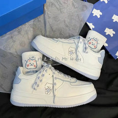 Lizakosht New Designer Sneakers Shoes Women Platform White Casual Shoes Fashion Sneakers Platform Basket Lace-Up Casual Chunky Shoes