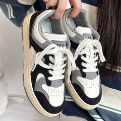 Lizakosht New Flashion Women's Shoes Training Retro Spring Autumn New Thick-soled Students Casual All-match Niche Sports Trend Sneakers