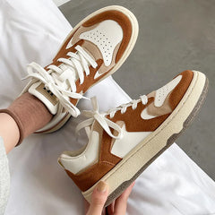 Lizakosht New Flashion Women's Shoes Training Retro Spring Autumn New Thick-soled Students Casual All-match Niche Sports Trend Sneakers