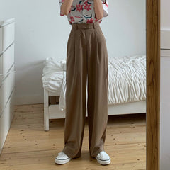 women casual loose wide leg pants 6837#
