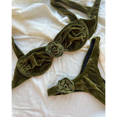 Lizakosht Push Up Bikini Micro Bikinis Set New Womens Swimsuit Sexy Female Swimwear Floral Bathing Suit Thong Biquini Swimming Suits