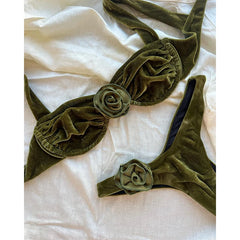 Lizakosht Push Up Bikini Micro Bikinis Set New Womens Swimsuit Sexy Female Swimwear Floral Bathing Suit Thong Biquini Swimming Suits