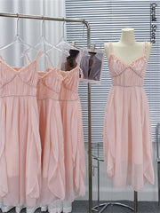 Party Pink Strap Dress Evening Women Casual Boho Beach Style Midi Dress Office Lady Korean Clothing 2022 Summer Chic Elegant