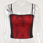 Lizakosht Summer Women's Sexy Lace Suspender Spider Web Bra Top