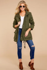 Lizakosht Military Jacket Women Hooded Windbreaker Autumn Winter Female Long Sleeve Outerwear Casual Streetwear Stand Collar Zip Up Jacket